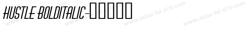 Hustle BoldItalic字体转换